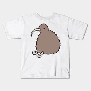 Round kiwi bird drawing Kids T-Shirt